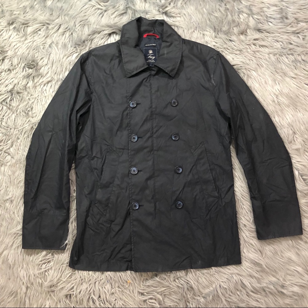 Fay Waxed Cotton Lightweight Utility Jacket Gem